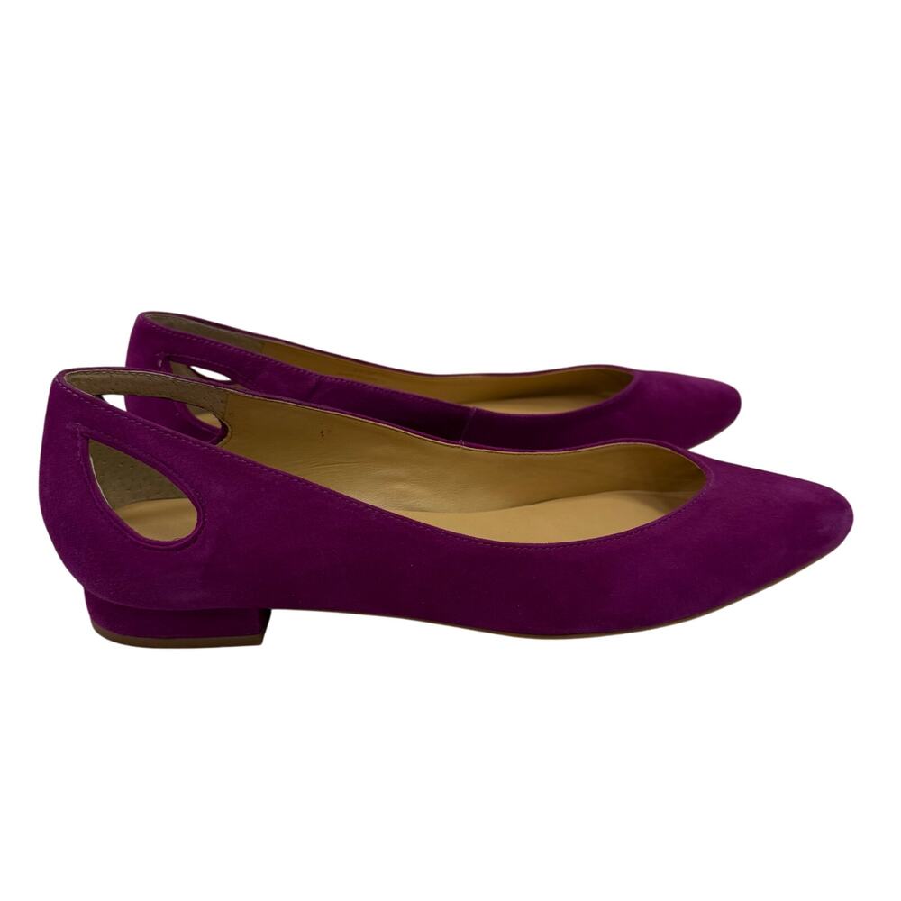 Talbots Women's Shoes sz 9.5 Suede Magenta Cut Out Display Item # box 782 - Picture 7 of 11